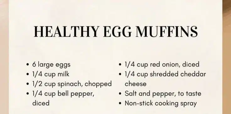 Egg Muffins with Spinach and Bell Peppers