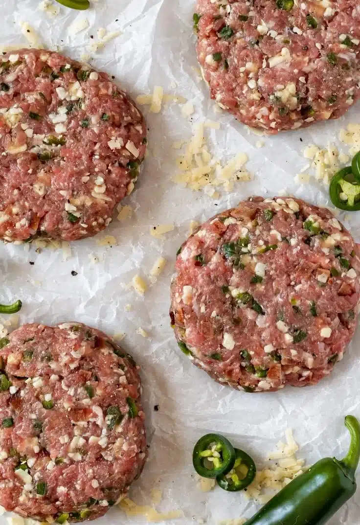 Turkey Jalapeño Cheese Burgers